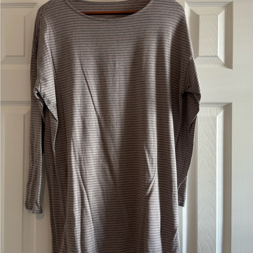 J. JILL Luxe Supima Tunic Size Large Striped ¾ Sleeve Women’s